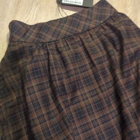 Disturbia embia check ruffle maxi skirt size 4 new - Picture 3 of 4